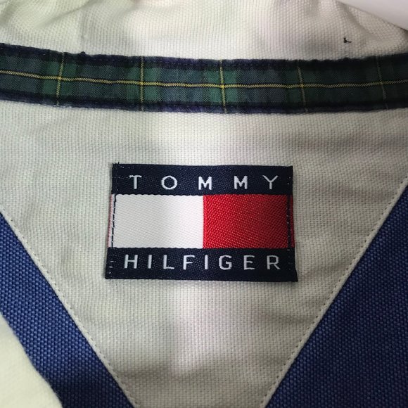 Vintage 90s Tommy Hilfiger Embroidered Logo Button Shirt - Picture 3 of 11